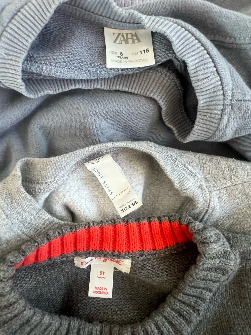 Kids Crewneck sweater Lot-Bundle- Zara, Oshkosh, Cat and Jack